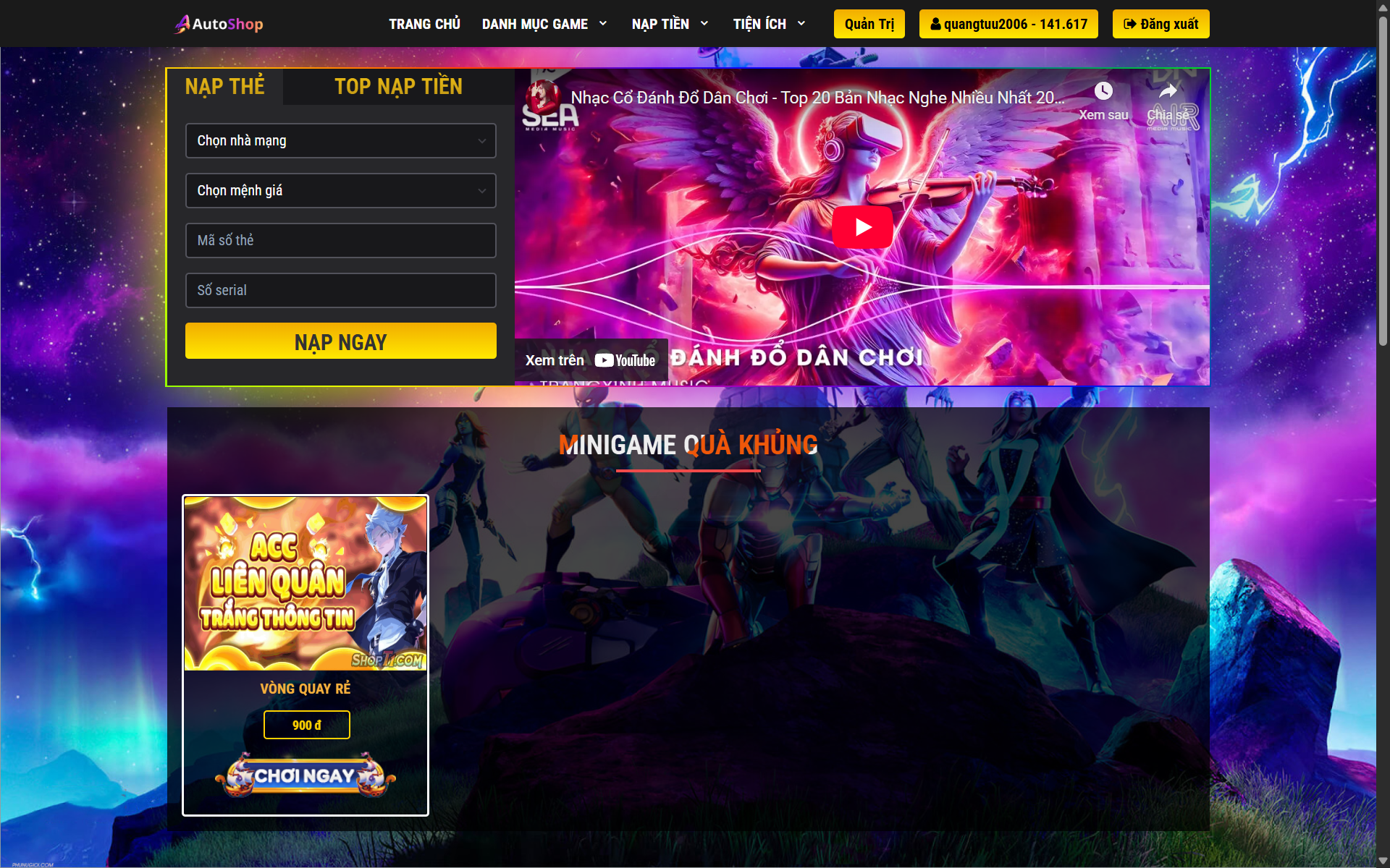 Shop Game Bản VIP V2